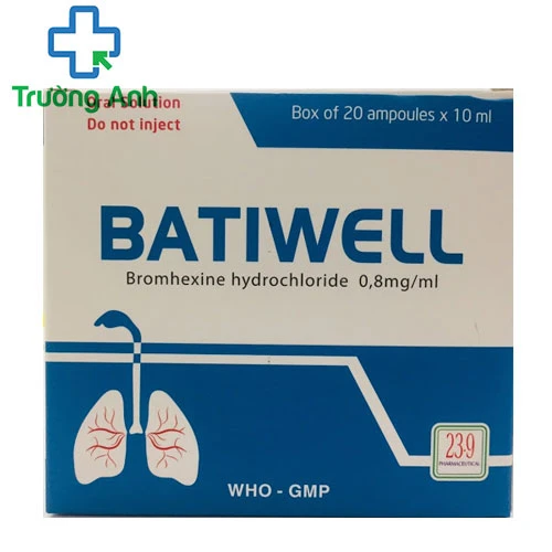 Batiwell - Hỗ trợ điều trị nhiễm khuẩn đường hô hấp hiệu quả