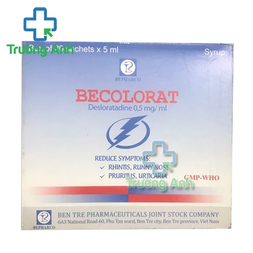 Becolorat (20 gói 5ml) - Thuốc điều trị viêm mũi dị ứng hiệu quả