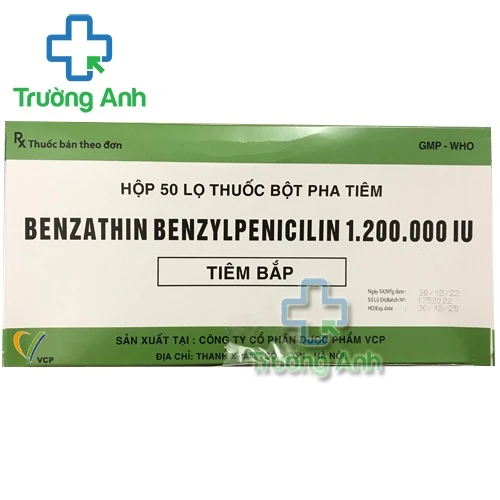 Benzathin Benzylpenicilin 1.200.000IU VCP - Thuốc điều trị nhiễm khuẩn hiệu quả