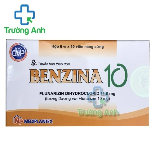 Benzina 10 - Thuốc điều trị đau nửa đầu, tiền đình hiệu quả của Mediplantex