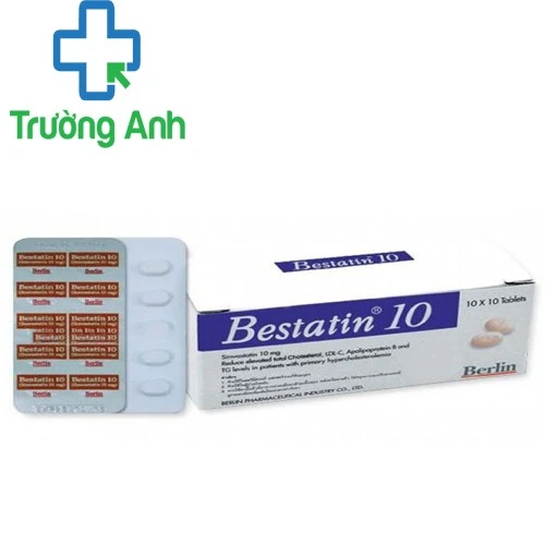 Bestatin 10mg - Thuốc giảm cholesterol trong máu hiệu quả của Thái Lan