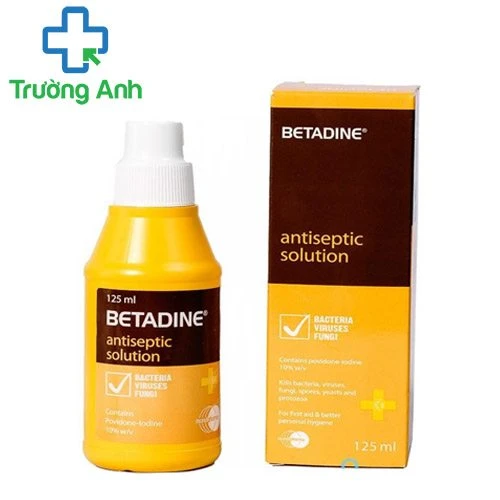 Betadine Antiseptic Solution 10% 125ml - Giúp sát khuẩn ngoài da