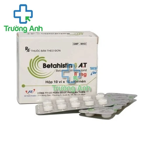 Betahistin 8 A.T - Thuốc điều trị hoa mắt, chóng mặt hiệu quả