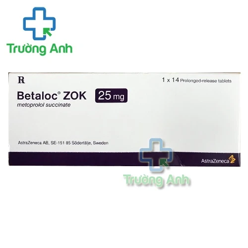 Betaloc Zok 25mg - Thuốc điều trị cao huyết áp hiệu quả