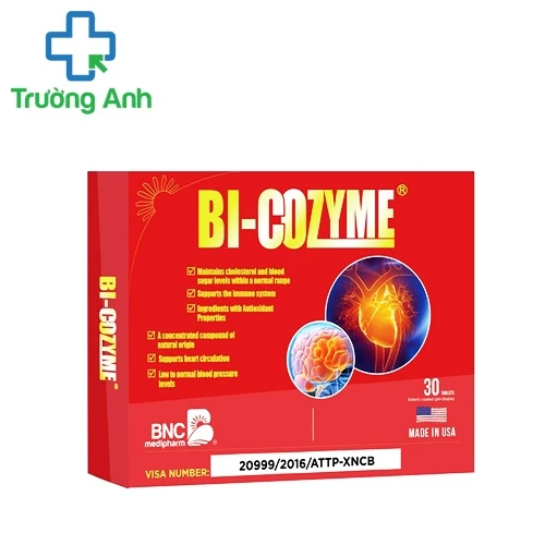Bi-Cozyme - Hỗ trợ điều trị nhồi máu cơ tim, tắc nghẽn mạch máu