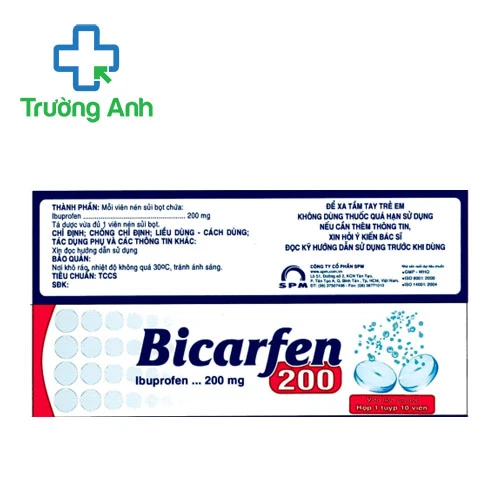 Bicarfen 200 SPM - Thuốc giảm đau hạ sốt hiệu quả