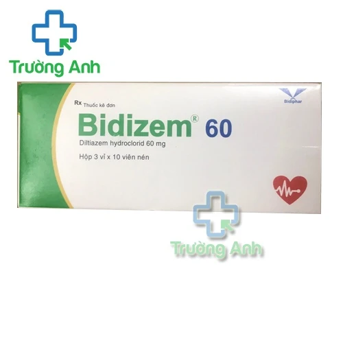 Bidizem 60 Bidipharm -Thuốc phòng ngừa và điều trị đau thắt ngực hiệu quả