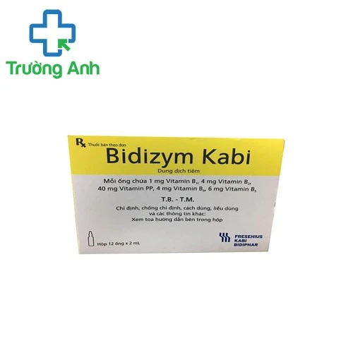 Bidizym Kabi - Thuốc phòng ngừa các bệnh thiếu vitamin nhóm B hiệu quả