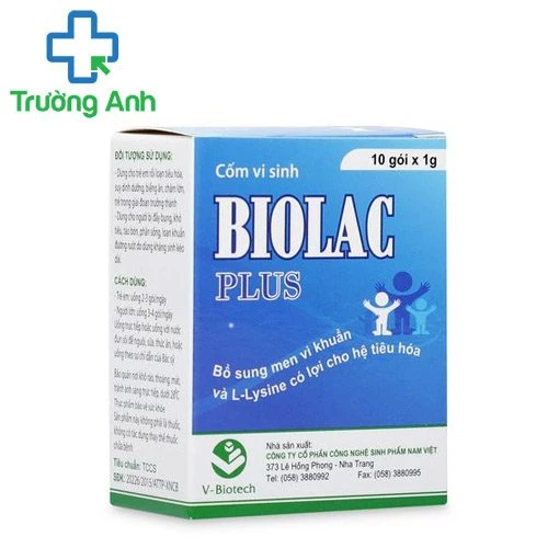 Biolac Plus V-Biotech (cốm) - Giúp cải thiện rối loạn tiêu hóa hiệu quả
