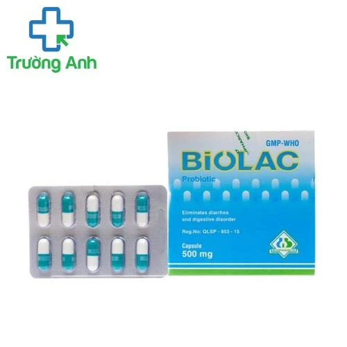 Biolac 500mg Biopharco (vỉ) - Thuốc điều trị rối loạn tiêu hóa hiệu quả