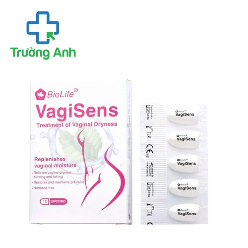 BioLife VagiSens - Viên đặt giảm khô âm đạo hiệu quả