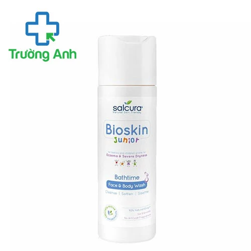 Sữa rửa mặt và tắm toàn thân cho bé Bioskin Junior Face & Body Wash 200ml Salcura