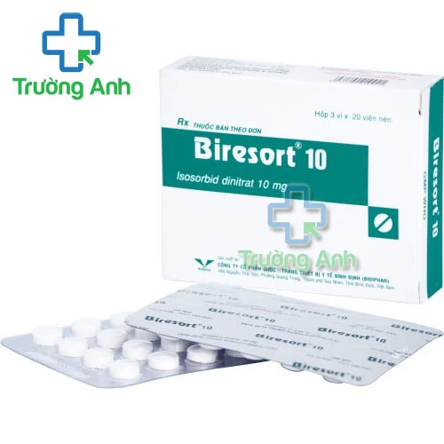 Biresort 10 Bidipharm - Thuốc điều trị đau thắt ngực hiệu quả