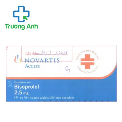 Bisoprolol 2,5mg Novartis - Thuốc điều trị tăng huyết áp hiệu quả