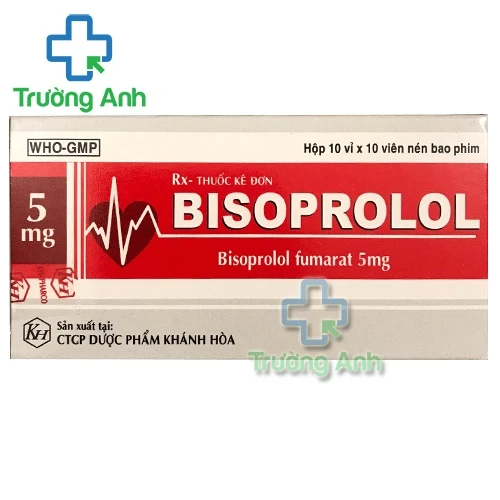 Bisoprolol Khapharco - Thuốc điều trị tăng huyết áp, đau thắt ngực hiệu quả