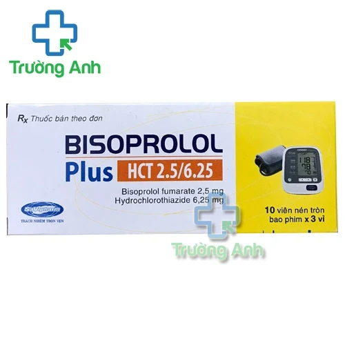 Bisoprolol Plus HCT 2.5/6.25 - Thuốc điều trị tăng huyết áp hiệu quả