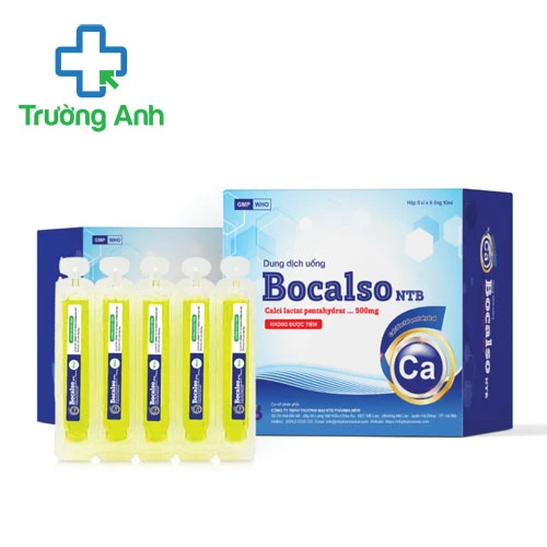 Bocalso NTB 10ml - Dung dịch uống điều trị thiếu calci
