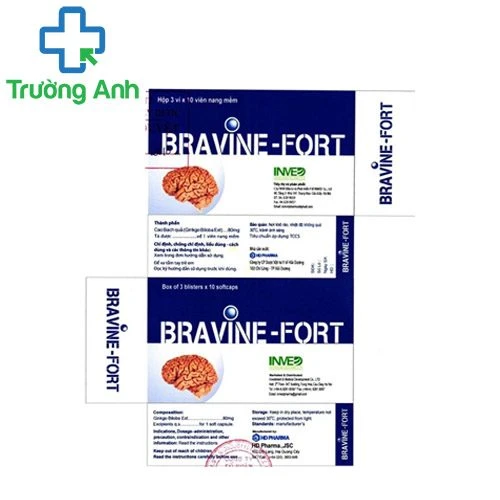 Bravine - Fort - Hỗ trợ điều trị các bệnh lý tuần hoàn não hiệu quả