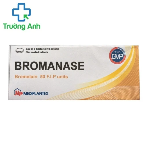 Bromanase - Thuốc điều trị phù nề, sưng, viêm hiệu quả của Mediplantex