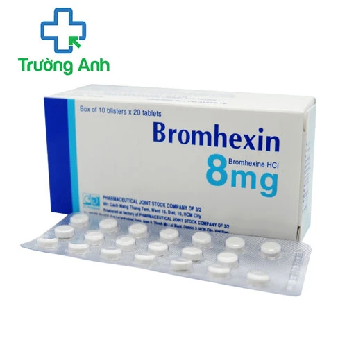 Bromhexin 8mg F.T.Pharma - Hỗ trợ điều trị viêm phế quản hiệu quả