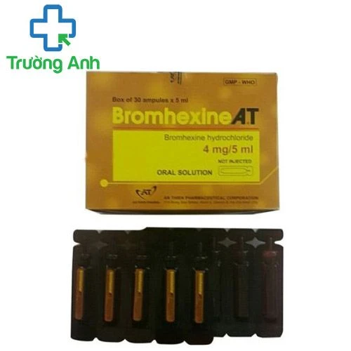 Bromhexine A.T ống 5ml - Thuốc điều trị nhiễm khuẩn đường hô hấp hiệu quả