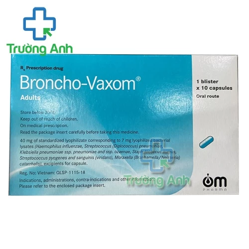 Broncho Vaxom Adults 7mg - Giúp tăng cường hệ miễn dịch hiệu quả của Thụy Sỹ