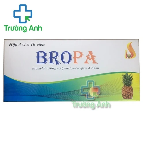 Bropa Vantienphar - Viên ngậm hỗ trợ điều trị viêm nhiễm, phù nề hiệu quả