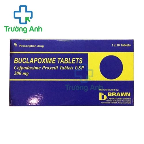 Buclapoxime tablets 200 - Thuốc điều trị nhiễm khuẩn hiệu quả của Brawn