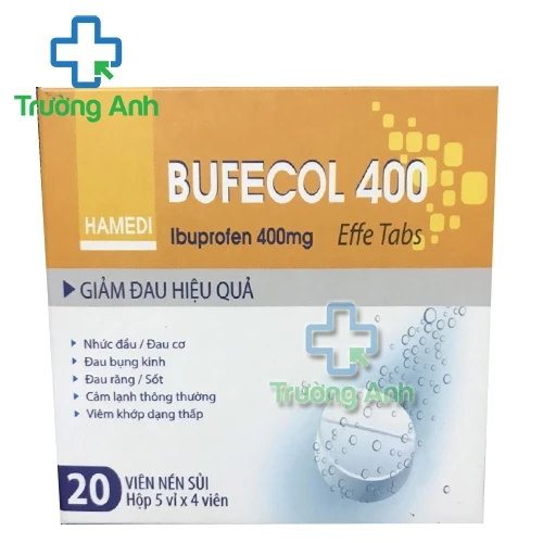Bufecol 400 Effe Tabs - Thuốc giảm đau hạ sốt chống viêm hiệu quả