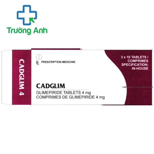 Cadglim 4 - Thuốc hỗ trợ điều trị bệnh đái tháo đường type 2 của Ấn Độ
