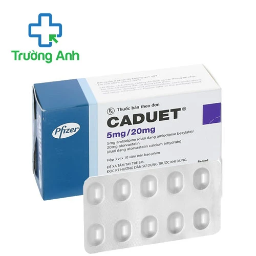 Caduet 5mg/20mg Pfizer - Thuốc điều trị tăng huyết áp hiệu quả