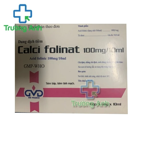 Calci folinat 100mg/10ml MD Pharco - Thuốc giải độc tố hiệu quả