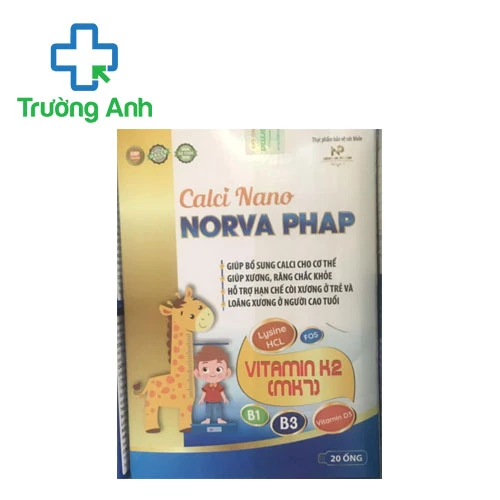 Calci Nano Norva Phap STP - Hỗ trợ bổ sung canxi cho cơ thể