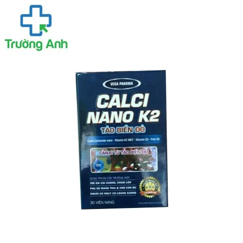 Calci nano K2 Tảo biển đỏ - Giúp bổ sung canxi, vitamin D3 hiệu quả