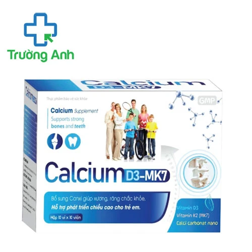 Calcium D3-MK7 Vinaphar - Hỗ trợ bổ sung canxi cho cơ thể