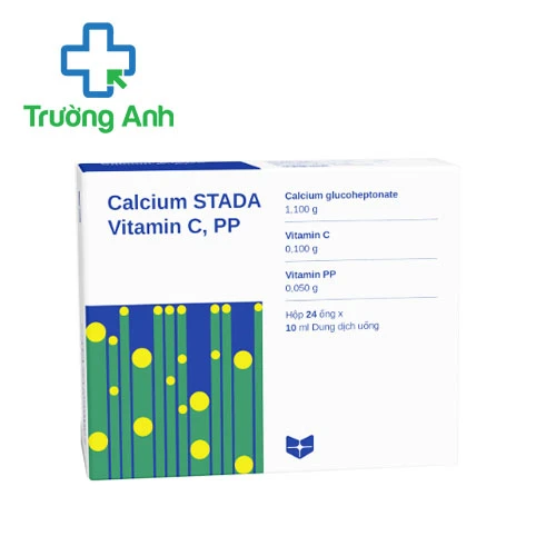 Calcium Stada Vitamin C, PP 10ml - Giúp bổ sung calci hiệu quả
