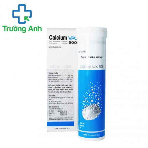 Calcium VPC 500 - Giúp bổ xung canxi hiệu quả của DCL