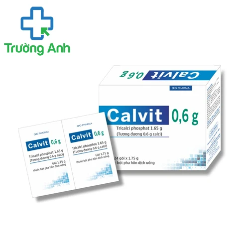 Calvit 0,6g DHG - Giúp điều trị còi xương ở trẻ em hiệu quả