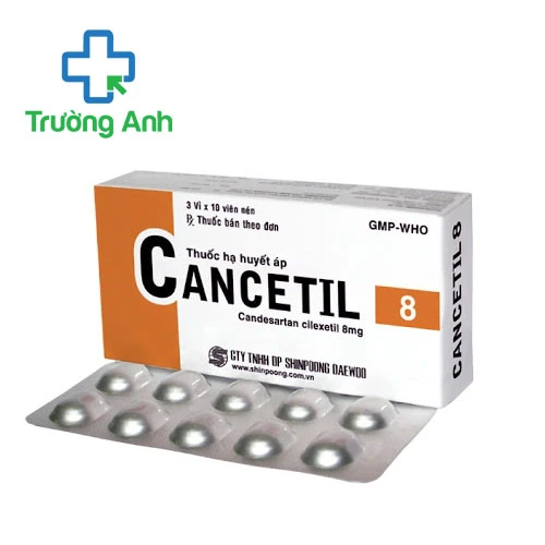 Cancetil 8mg - Thuốc trị tăng huyết áp hiệu quả