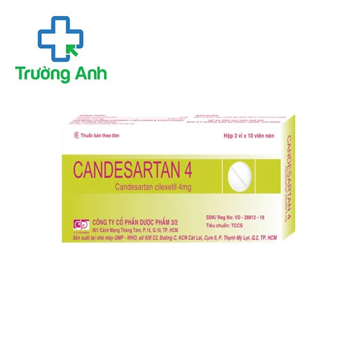 Candesartan 4 F.T.Pharma - Thuốc điều trị tăng huyết áp hiệu quả