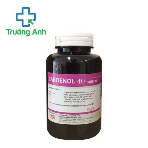 Cardenol 40 (chai 1000 viên) - Thuốc điều trị huyết áp cao hiệu quả