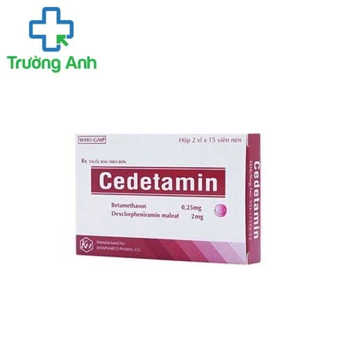Cedetamin Khapharc (30 viên) - Thuốc chống dị ứng hiệu quả
