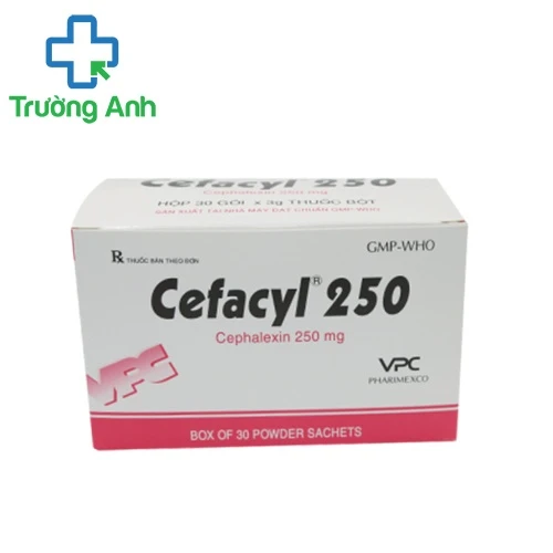 Cefacyl 250 - Thuốc kháng sinh, kháng nấm của Dược phẩm Cửu Long
