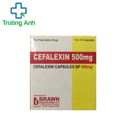 Cefalexin 500 Brawn - Thuốc kháng sinh điều trị nhiễm khuẩn hiệu quả