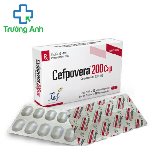 Cefpovera 200 Cap (viên nang) - Thuốc điều trị nhiễm khuẩn của Trust Farma