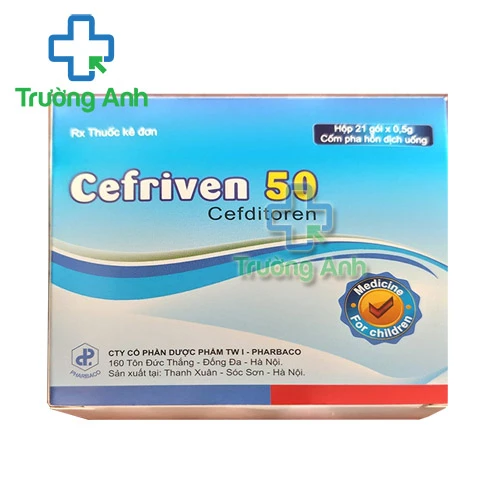 Cefriven 50 Pharbaco - Thuốc điều trị nhiễm khuẩn hiệu quả  