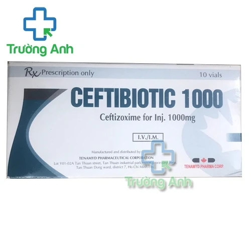 Ceftibiotic 1000 Tenamyd - Thuốc điều trị nhiễm khuẩn hiệu quả