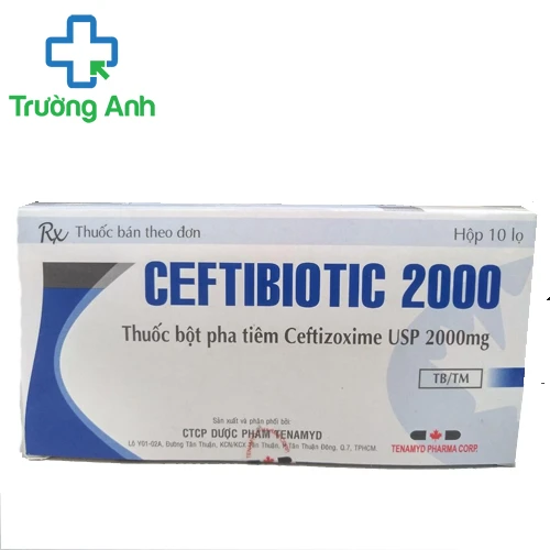 Ceftibiotic 2000 Tenamyd - Thuốc điều trị nhiễm khuẩn hiệu quả