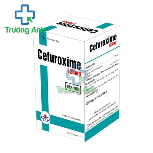 Cefuroxime 125mg MD Pharco (gói bột) - Thuốc điều trị viêm phế quản hiệu quả