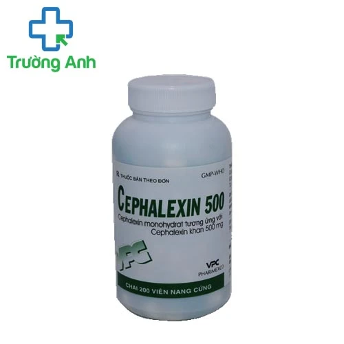 Cephalexin 500mg VPC (200 viên) - Thuốc kháng sinh điều trị nhiễm khuẩn hiệu quả